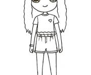 Coloriage Max de Stranger Things kawaii