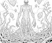 Coloriage M&eacute;chant de Stranger Things