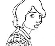Coloriage Mike Timide de Stranger Things