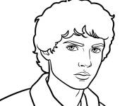 Coloriage Mike Wheeler d&eacute;taill&eacute;
