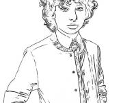 Coloriage Mike Wheeler r&eacute;aliste de Stranger Things