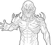 Coloriage Monstre Vecna d&eacute;taill&eacute;