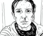 Coloriage Onze 11 Stranger Things