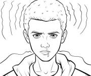 Coloriage Onze avec un saignement de nez