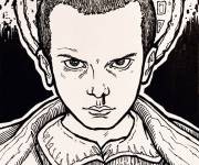 Coloriage Onze en portrait