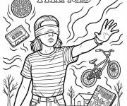 Coloriage Onze soul&egrave;ve des objets les yeux band&eacute;s