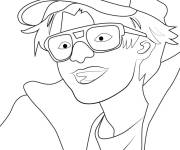 Coloriage Personnage rigole de Strange things