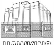 Coloriage Portes du laboratoire Hawkins