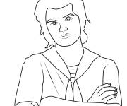 Coloriage Portrait de Steve de Stranger Things