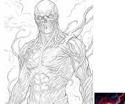 Coloriage Portrait de Vecna Stranger Things