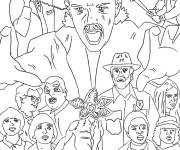 Coloriage Poster Stranger Things en ligne