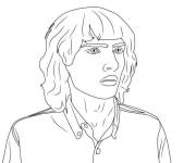 Coloriage Profil Mike facile