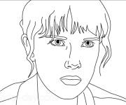 Coloriage Regard froid de Eleven dans Stranger Things 4
