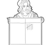 Coloriage Robin Buckley de Stranger Things
