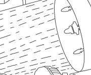 Coloriage Sc&egrave;ne de la technologie dans Stranger Things
