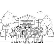 Coloriage Stranger Things 4 facile