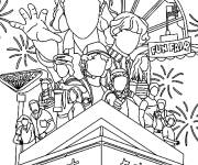 Coloriage Stranger Things affiche vectoriel