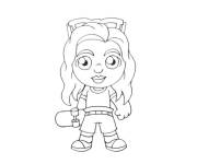 Coloriage et dessins gratuit Stranger things petite section pour fille à imprimer