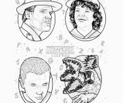 Coloriage Stranger Things pour adolescents