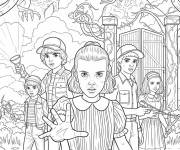 Coloriage Stranger Things pour enfants