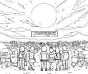 Coloriage Stranger Things pour enfants cp