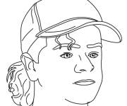 Coloriage et dessins gratuit T&ecirc;te de Dustin Henderson à imprimer