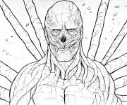Coloriage Vecna avec le regard froid