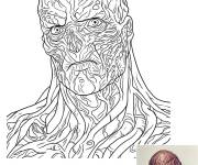 Coloriage Vecna avec mod&egrave;le en couleurs