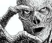 Coloriage Vecna de Stranger Things