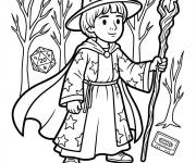 Coloriage Will d&eacute;guis&eacute; comme un magicien