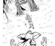 Coloriage Will et le D&eacute;mogorgon de Stranger Things