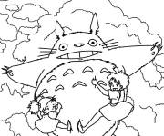 Coloriage Anime de Studio Ghibli Princesse Mononok&eacute;