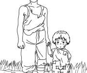 Coloriage Anime Ghibli Tombeau des Lucioles
