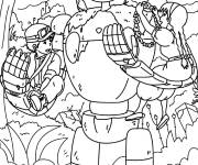 Coloriage Anime Le Ch&acirc;teau ambulant 