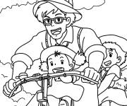 Coloriage Anime r&eacute;alis&eacute; par Studio Ghibli Mon voisin Totoro