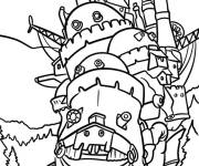 Coloriage Anime The famous moving castle
