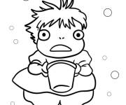 Coloriage La transformation de Ponyo