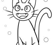 Coloriage Le chat Jiji du Studio Ghibli