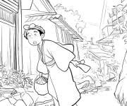 Coloriage Le Monde agit&eacute; du Studio Ghibli