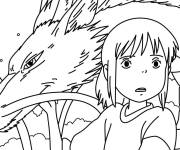 Coloriage Le Voyage de Chihiro de Studio Ghibli