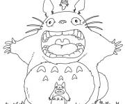 Coloriage Mon voisin Totoro anime du Studio Ghibli