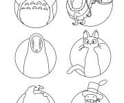 Coloriage Personnages de Studio Ghibli