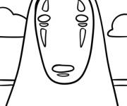 Coloriage Sans-Visage de l'anime Spirited Away