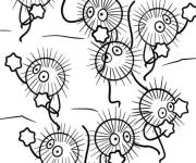 Coloriage Soot Sprite Mischief du Studio Ghibli