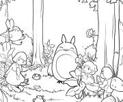 Coloriage Studio Ghibli D&eacute;couverte Magique de Tototro