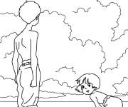 Coloriage Studio Ghibli Le Tombeau des Lucioles