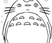 Coloriage Totoro le g&eacute;ant chat