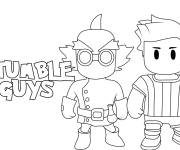 Coloriage Affiche de Stumble Guys