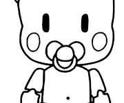 Coloriage Baby Doll Stumble Guys pour les petits