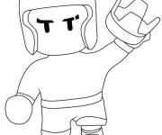 Coloriage Boxer Mike de Stumble Guys